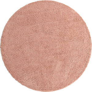 Rose Pink 7' 10 x 7' 10 Everyday Shag Round Area Rug Thick Soft Touch Fluffy & Plush Shaggy Pile 100% Polypropylene With Cotton Backing Durable  Carpet for Sale at Rug Engine