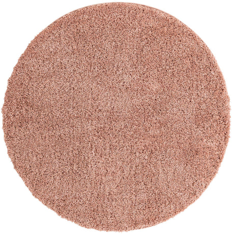 Rose Pink 6' x 6' Everyday Shag Round Area Rug Thick Soft Touch Fluffy & Plush Shaggy Pile 100% Polypropylene With Cotton Backing Durable  Carpet for Sale at Rug Engine