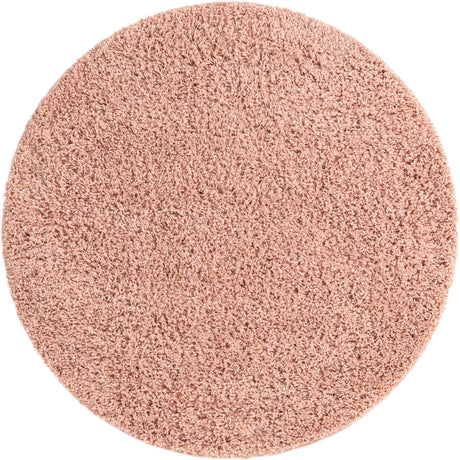 Rose Pink 3' 3 x 3' 3 Everyday Shag Round Area Rug Thick Soft Touch Fluffy & Plush Shaggy Pile 100% Polypropylene With Cotton Backing Durable  Carpet for Sale at Rug Engine