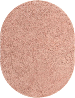 Rose Pink 8' x 10' Everyday Shag Oval Area Rug Thick Soft Touch Fluffy & Plush Shaggy Pile 100% Polypropylene With Cotton Backing Durable  Carpet for Sale at Rug Engine