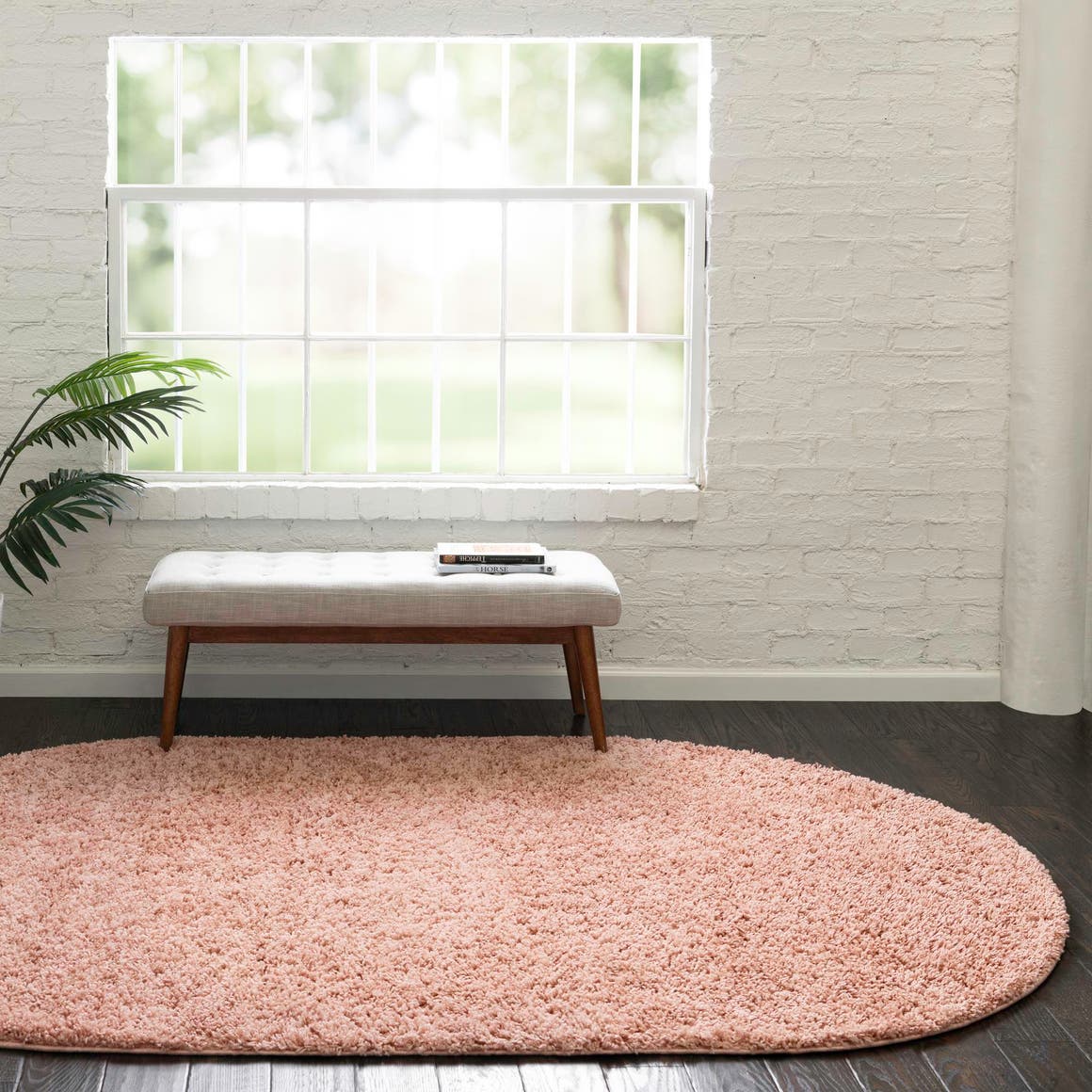 Rose Pink 3' 3 x 5' 3 Everyday Shag Oval Area Rug Thick Soft Touch Fluffy & Plush Shaggy Pile 100% Polypropylene With Cotton Backing Durable  Carpet for Sale at Rug Engine