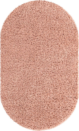 Rose Pink 3' 3 x 5' 3 Everyday Shag Oval Area Rug Thick Soft Touch Fluffy & Plush Shaggy Pile 100% Polypropylene With Cotton Backing Durable  Carpet for Sale at Rug Engine
