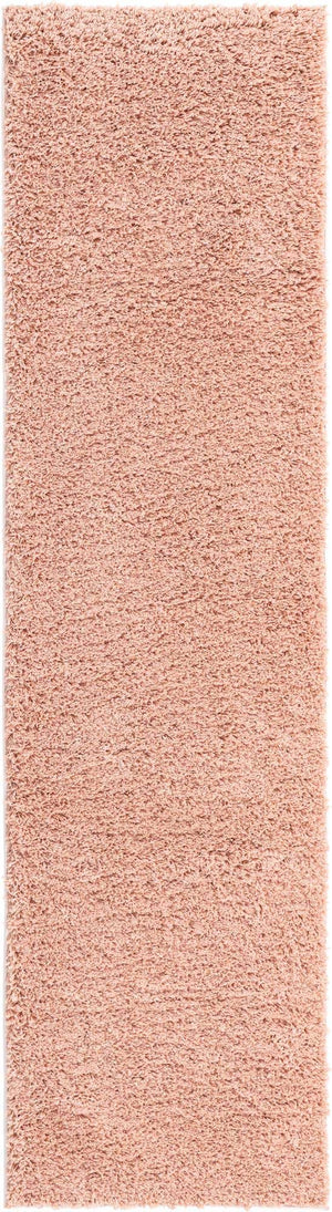 Rose Pink 2' 6 x 10' Everyday Shag Runner Area Rug Thick Soft Touch Fluffy & Plush Shaggy Pile 100% Polypropylene With Cotton Backing Durable  Carpet for Sale at Rug Engine