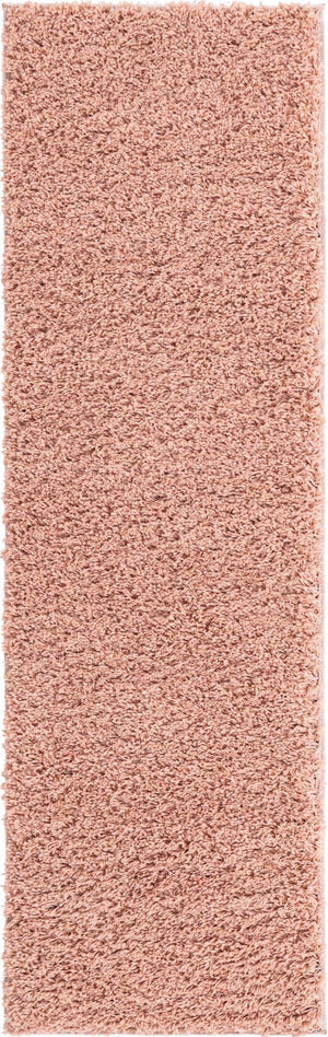 Rose Pink 2' 2 x 6' 7 Everyday Shag Runner Area Rug Thick Soft Touch Fluffy & Plush Shaggy Pile 100% Polypropylene With Cotton Backing Durable  Carpet for Sale at Rug Engine