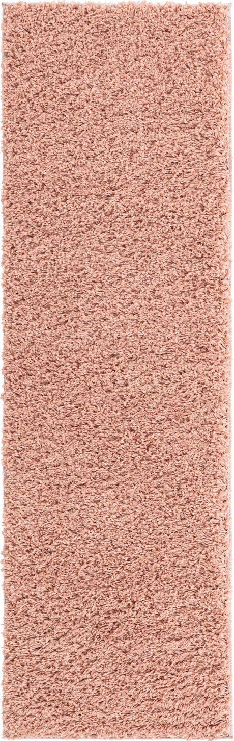 Rose Pink 2' 2 x 6' 7 Everyday Shag Runner Area Rug Thick Soft Touch Fluffy & Plush Shaggy Pile 100% Polypropylene With Cotton Backing Durable  Carpet for Sale at Rug Engine