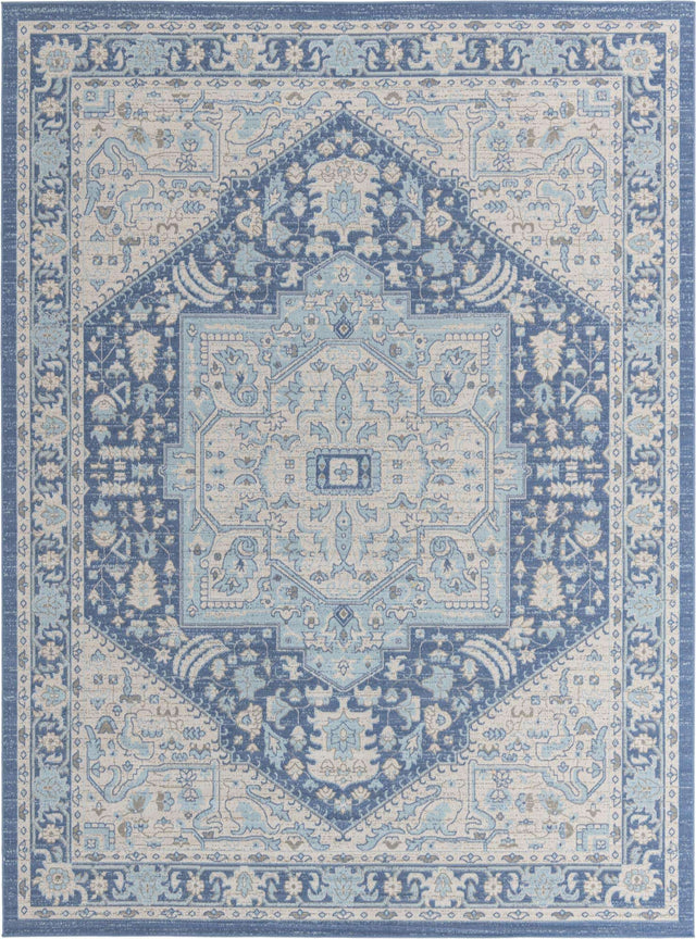 French Blue 10' x 14' Whitney Rectangle Area Rug