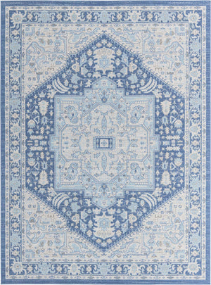 French Blue 9' x 12' Whitney Rectangle Area Rug