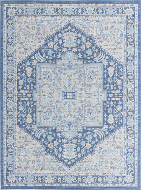 French Blue 9' x 12' Whitney Rectangle Area Rug