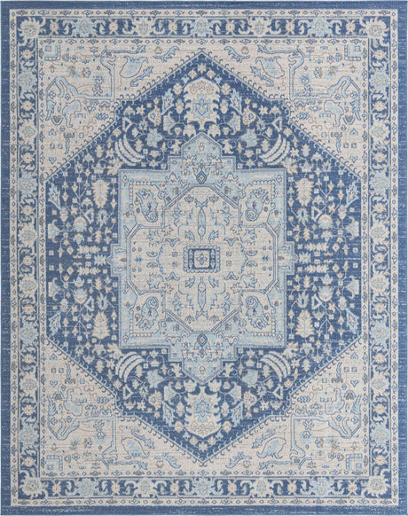 French Blue 8' x 10' Whitney Rectangle Area Rug