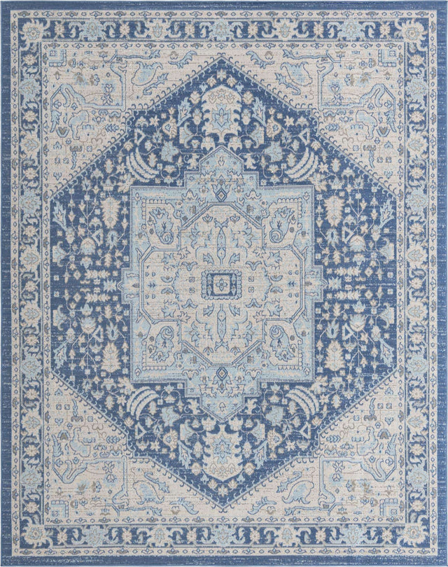 French Blue 8' x 10' Whitney Rectangle Area Rug