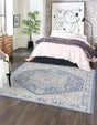 French Blue 8' x 8' Whitney Square Area Rug