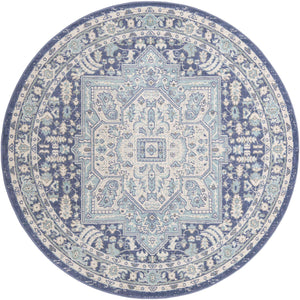 French Blue 7' 1 x 7' 1 Whitney Round Area Rug