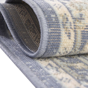 French Blue 3' x 5' 3 Whitney Oval Area Rug