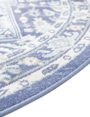 French Blue 5' x 5' Whitney Round Area Rug