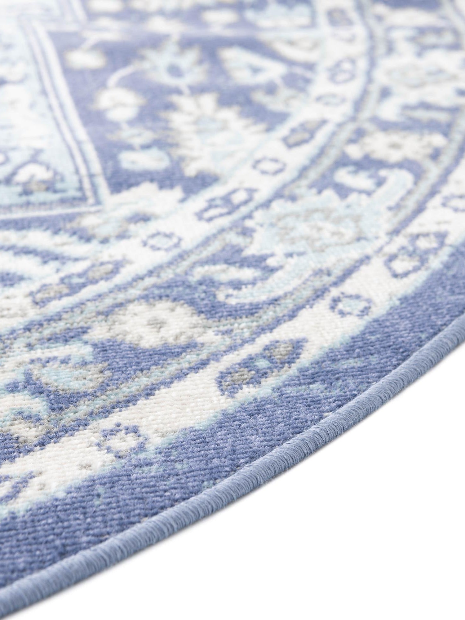 French Blue 7' 1 x 7' 1 Whitney Round Area Rug
