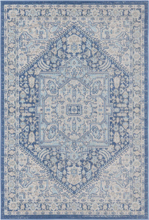 French Blue 4' 1 x 6' 1 Whitney Rectangle Area Rug