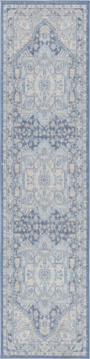 French Blue 2' x 8' Whitney Runner Area Rug