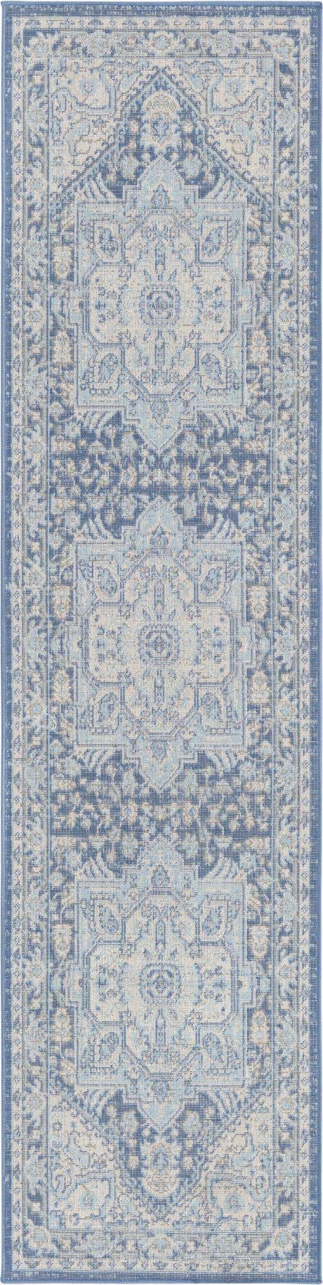 French Blue 2' x 8' Whitney Runner Area Rug