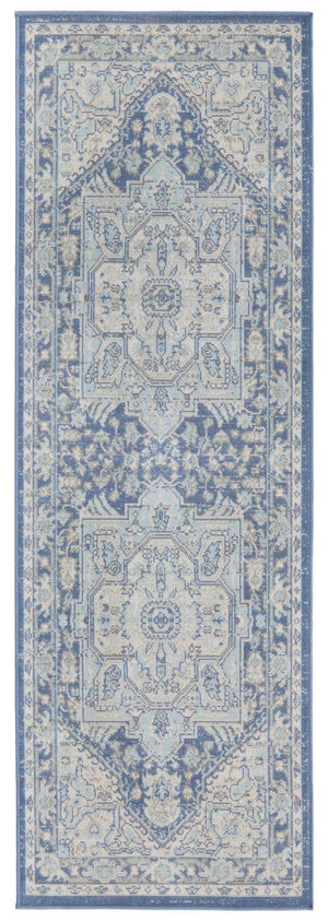 French Blue 2' x 6' 1 Whitney Runner Area Rug