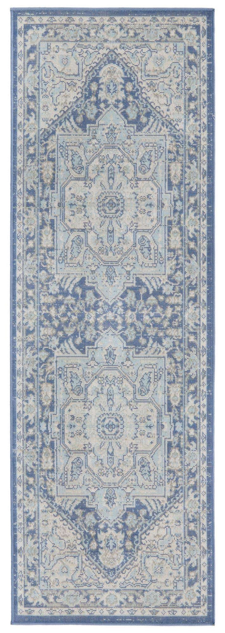 French Blue 2' x 6' 1 Whitney Runner Area Rug