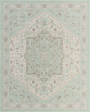Mint 10' x 14' Whitney Rectangle Area Rug Classic Vintage Distressed Look Traditional Persian Inspired Carpet for Home Decor for Sale at Rug Engine