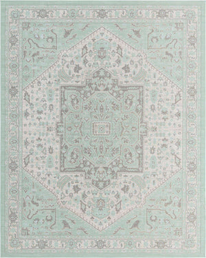 Mint 8' x 10' Whitney Rectangle Area Rug Classic Vintage Distressed Look Traditional Persian Inspired Carpet for Home Decor for Sale at Rug Engine