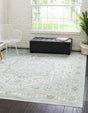 Mint 7' 10 x 7' 10 Whitney Square Area Rug Classic Vintage Distressed Look Traditional Persian Inspired Carpet for Home Decor for Sale at Rug Engine