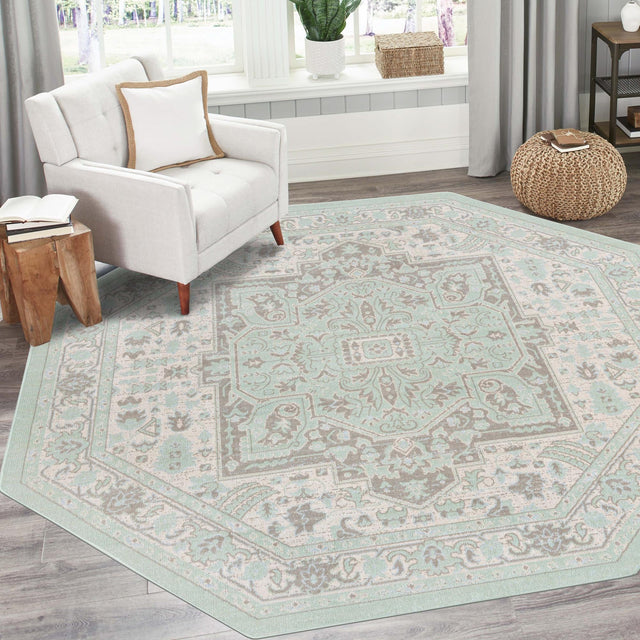Mint 7' 1 x 7' 1 Whitney Octagon Area Rug
