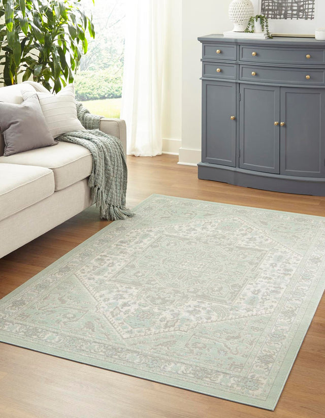 Mint 2' x 3' 1 Whitney Rectangle Area Rug Classic Vintage Distressed Look Traditional Persian Inspired Carpet for Home Decor for Sale at Rug Engine