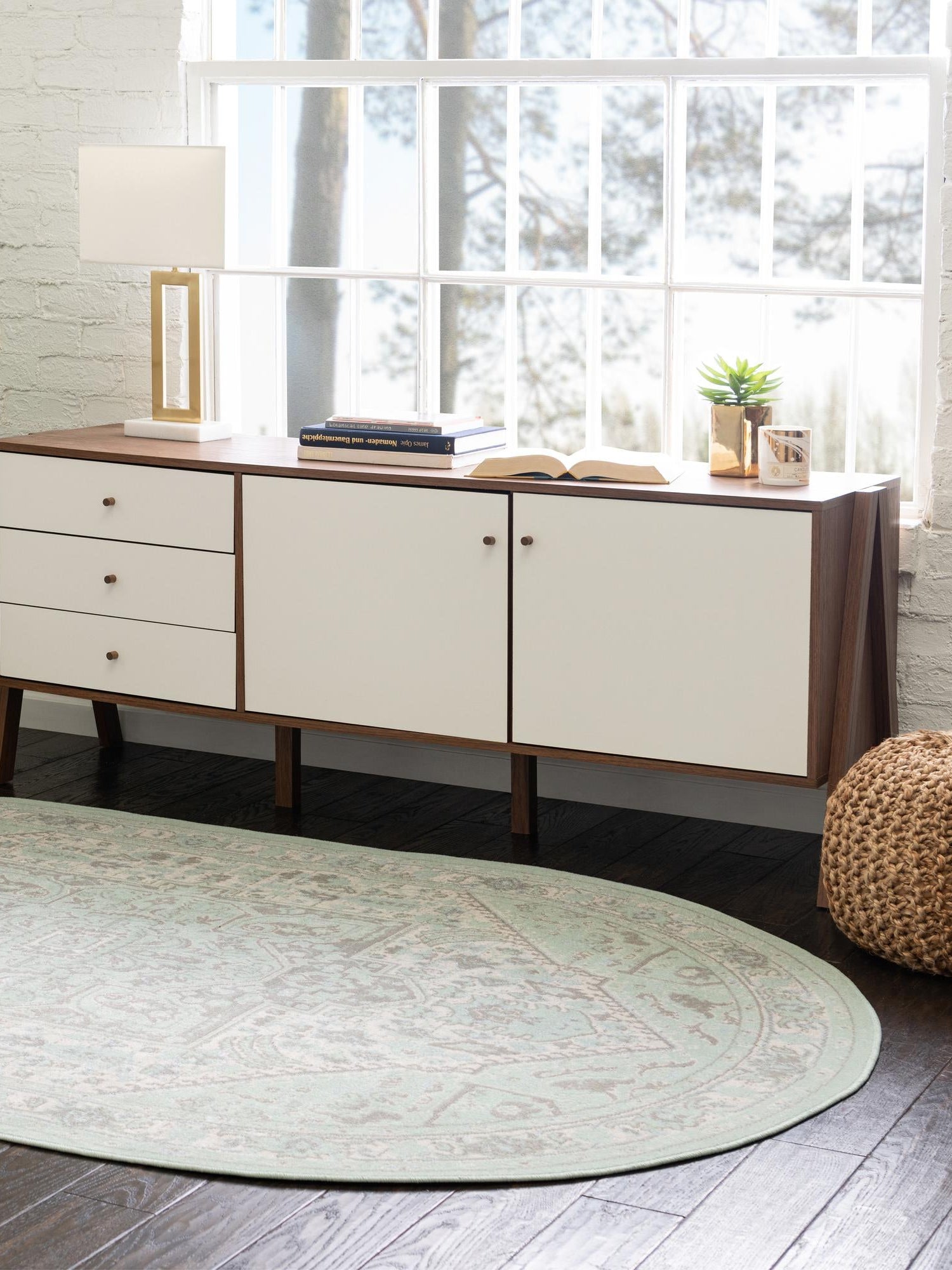 Mint 3' x 5' 3 Whitney Oval Area Rug