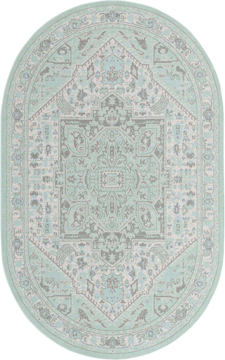 Mint 5' x 8' Whitney Oval Area Rug