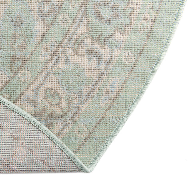 Mint 5' x 5' Whitney Round Area Rug Classic Vintage Distressed Look Traditional Persian Inspired Carpet for Home Decor for Sale at Rug Engine