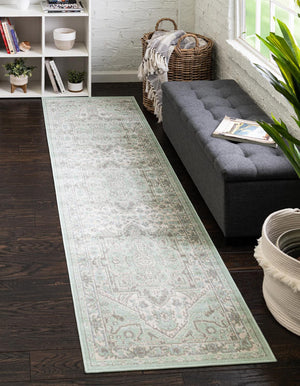 Mint 2' x 6' Whitney Runner Area Rug Classic Vintage Distressed Look Traditional Persian Inspired Carpet for Home Decor for Sale at Rug Engine