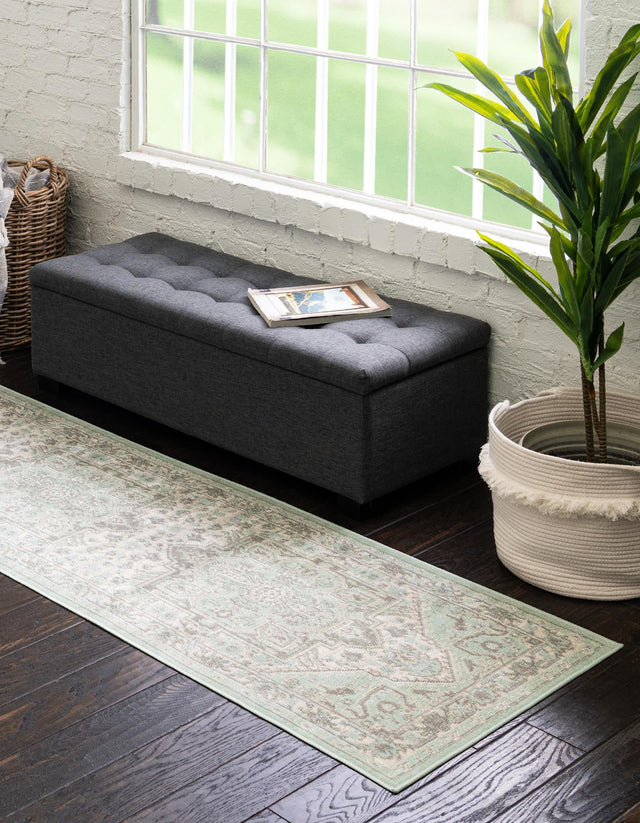 Mint 2' 7 x 12' Whitney Runner Area Rug Classic Vintage Distressed Look Traditional Persian Inspired Carpet for Home Decor for Sale at Rug Engine