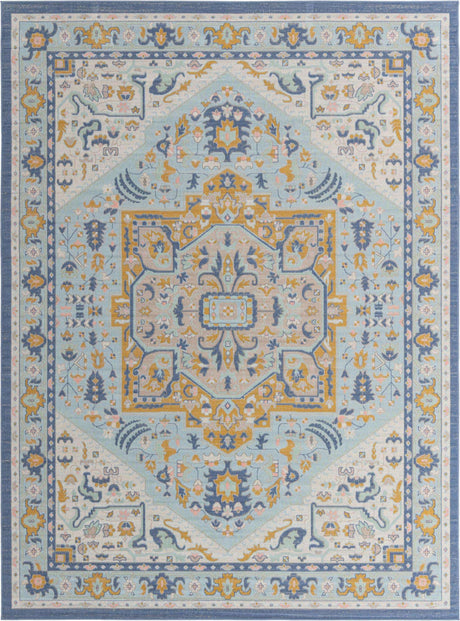 Sky blue 9' 10 x 14' 1 Whitney Rectangle Area Rug