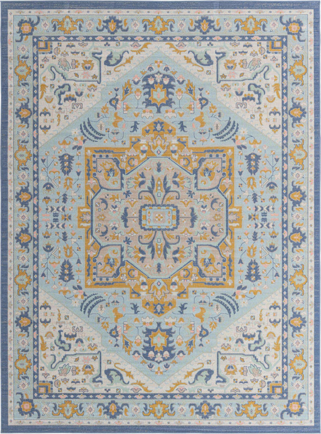 Sky blue 9' 10 x 14' 1 Whitney Rectangle Area Rug