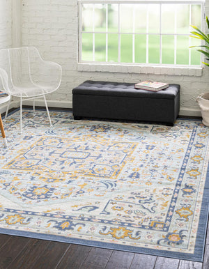 Sky blue 8' x 8' Whitney Square Area Rug