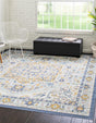 Sky blue 8' x 8' Whitney Square Area Rug