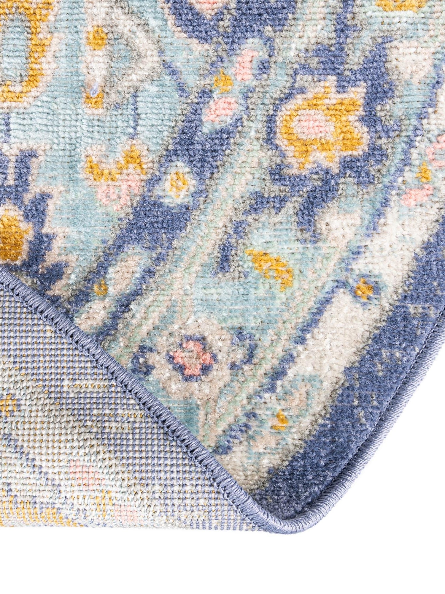 Sky blue 8' x 10' Whitney Oval Area Rug