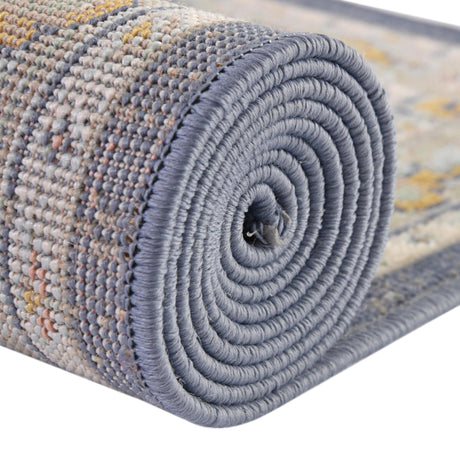 Sky blue 5' x 8' Whitney Oval Area Rug