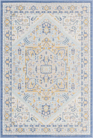 Sky blue 4' 1 x 6' 1 Whitney Rectangle Area Rug
