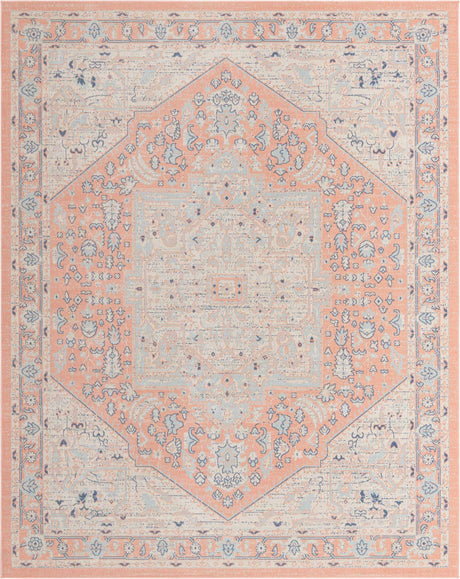 Powder Pink 9' x 12' Whitney Rectangle Area Rug