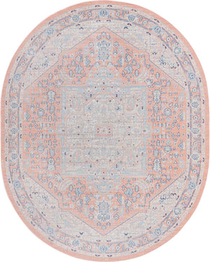Powder Pink 8' x 10' Whitney Oval Area Rug