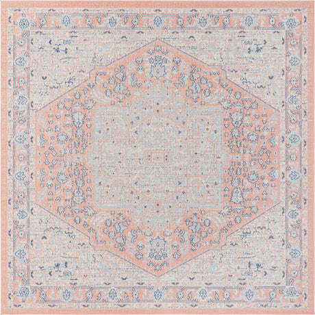 Powder Pink 8' x 8' Whitney Square Area Rug