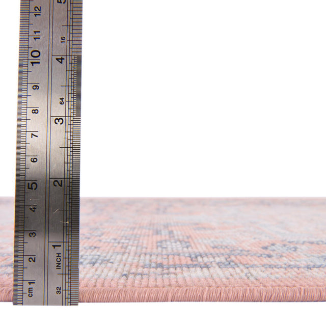 Powder Pink 9' x 12' Whitney Rectangle Area Rug Classic Vintage Distressed Look Traditional Persian Inspired Carpet for Home Decor for Sale at Rug Engine