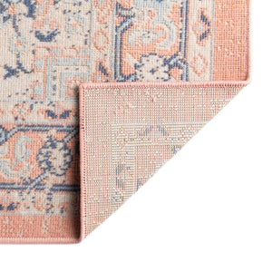 Powder Pink 9' x 12' Whitney Rectangle Area Rug Classic Vintage Distressed Look Traditional Persian Inspired Carpet for Home Decor for Sale at Rug Engine