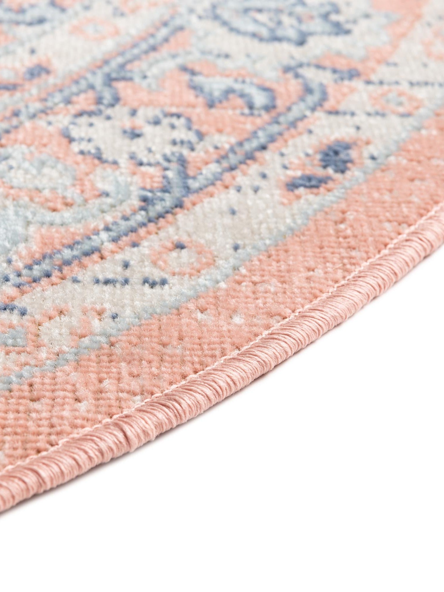 Powder Pink 5' 3 x 5' 3 Whitney Round Area Rug