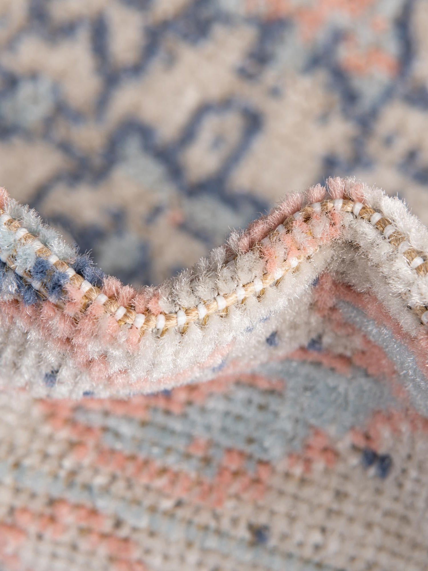 Powder Pink 5' 3 x 5' 3 Whitney Round Area Rug