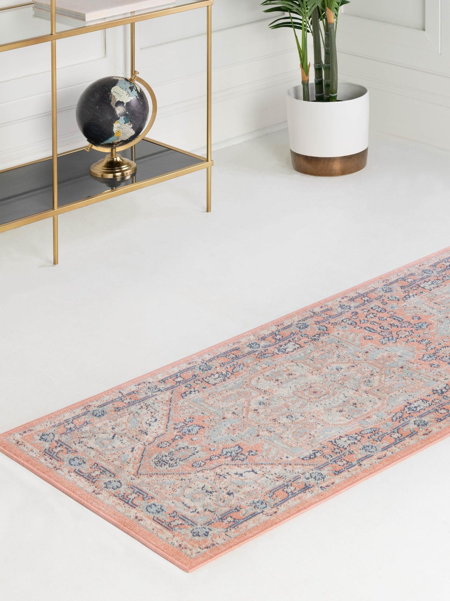Powder Pink 2' x 8' Whitney Runner Area Rug