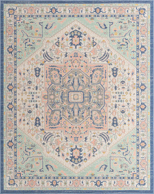 Multicolor 8' x 10' Whitney Rectangle Area Rug Classic Vintage Distressed Look Traditional Persian Inspired Carpet for Home Decor for Sale at Rug Engine